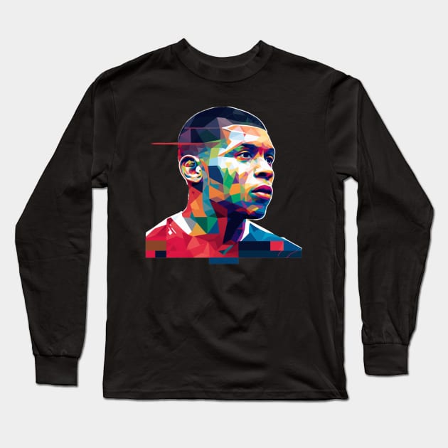 Mbappe Long Sleeve T-Shirt by Tazlo